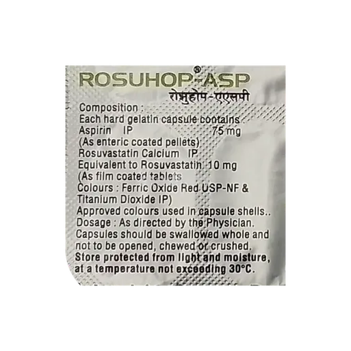 rosuhop asp 10/75mg capsule 10's